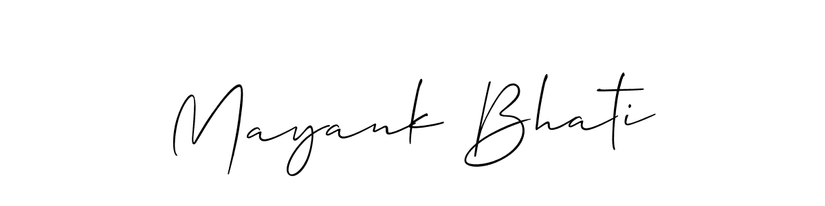 You can use this online signature creator to create a handwritten signature for the name Mayank Bhati. This is the best online autograph maker. Mayank Bhati signature style 2 images and pictures png