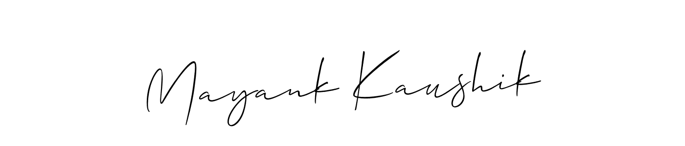 Make a beautiful signature design for name Mayank Kaushik. Use this online signature maker to create a handwritten signature for free. Mayank Kaushik signature style 2 images and pictures png