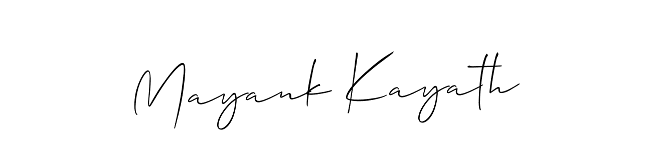 Make a beautiful signature design for name Mayank Kayath. Use this online signature maker to create a handwritten signature for free. Mayank Kayath signature style 2 images and pictures png