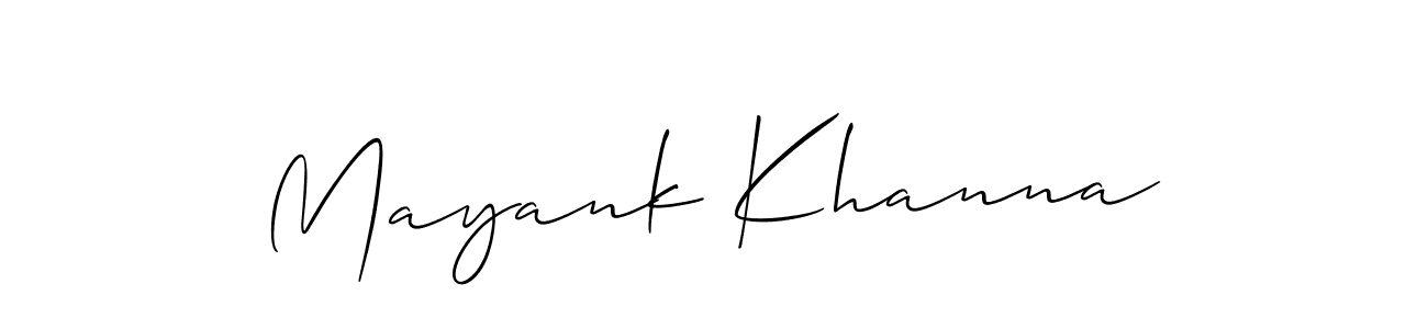 Once you've used our free online signature maker to create your best signature Allison_Script style, it's time to enjoy all of the benefits that Mayank Khanna name signing documents. Mayank Khanna signature style 2 images and pictures png