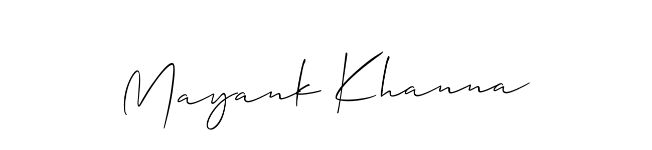 Make a beautiful signature design for name Mayank Khanna. Use this online signature maker to create a handwritten signature for free. Mayank Khanna signature style 2 images and pictures png