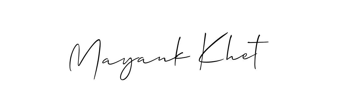 How to make Mayank Khet signature? Allison_Script is a professional autograph style. Create handwritten signature for Mayank Khet name. Mayank Khet signature style 2 images and pictures png