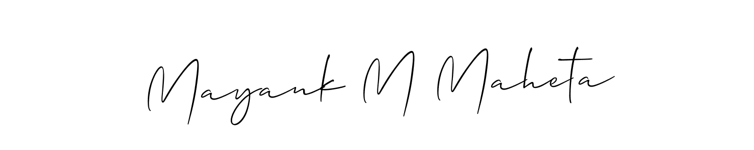 You can use this online signature creator to create a handwritten signature for the name Mayank M Maheta. This is the best online autograph maker. Mayank M Maheta signature style 2 images and pictures png