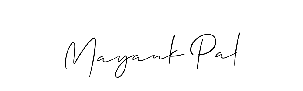 Also we have Mayank Pal name is the best signature style. Create professional handwritten signature collection using Allison_Script autograph style. Mayank Pal signature style 2 images and pictures png