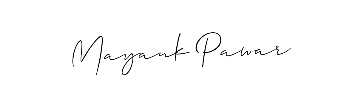 Make a short Mayank Pawar signature style. Manage your documents anywhere anytime using Allison_Script. Create and add eSignatures, submit forms, share and send files easily. Mayank Pawar signature style 2 images and pictures png