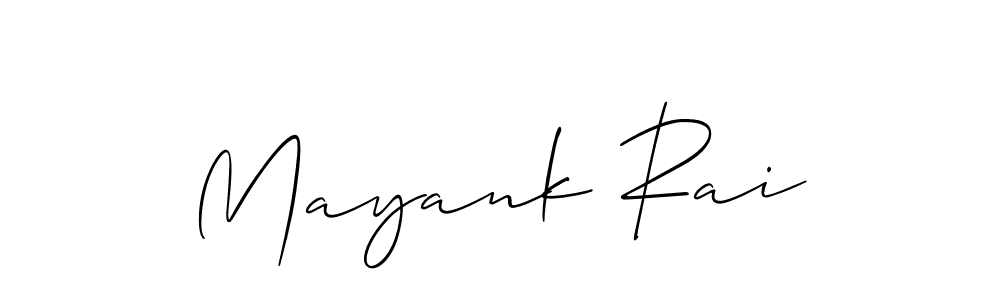 Also we have Mayank Rai name is the best signature style. Create professional handwritten signature collection using Allison_Script autograph style. Mayank Rai signature style 2 images and pictures png