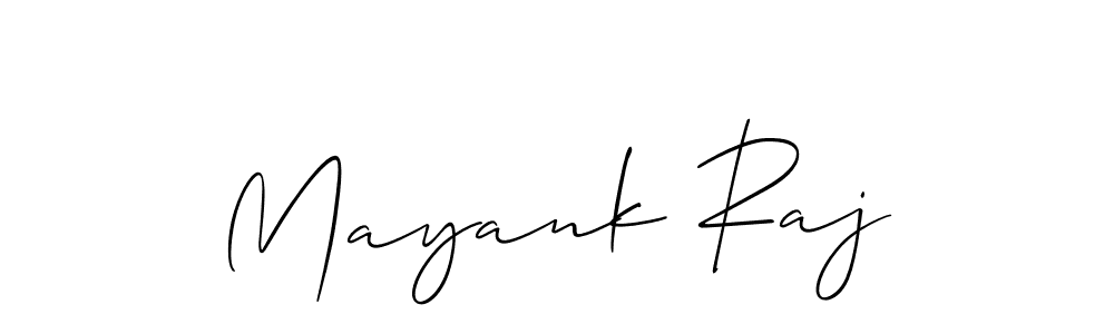 Mayank Raj stylish signature style. Best Handwritten Sign (Allison_Script) for my name. Handwritten Signature Collection Ideas for my name Mayank Raj. Mayank Raj signature style 2 images and pictures png