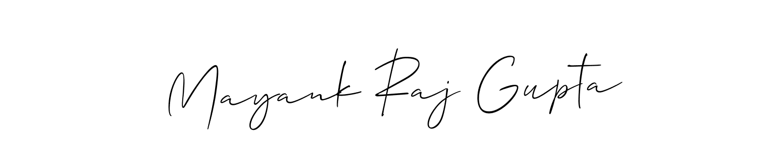 Make a beautiful signature design for name Mayank Raj Gupta. With this signature (Allison_Script) style, you can create a handwritten signature for free. Mayank Raj Gupta signature style 2 images and pictures png