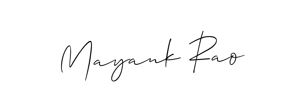 Mayank Rao stylish signature style. Best Handwritten Sign (Allison_Script) for my name. Handwritten Signature Collection Ideas for my name Mayank Rao. Mayank Rao signature style 2 images and pictures png