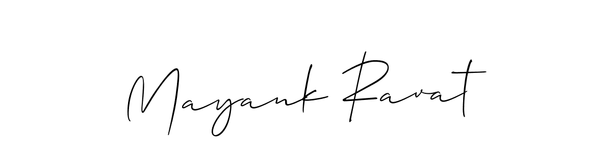 The best way (Allison_Script) to make a short signature is to pick only two or three words in your name. The name Mayank Ravat include a total of six letters. For converting this name. Mayank Ravat signature style 2 images and pictures png