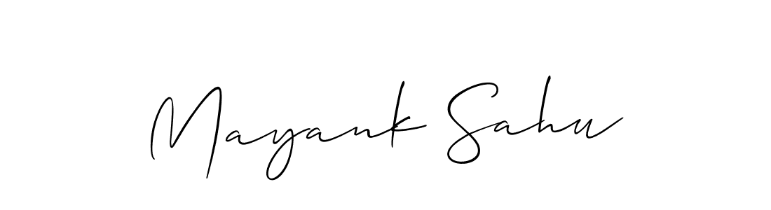 Also we have Mayank Sahu name is the best signature style. Create professional handwritten signature collection using Allison_Script autograph style. Mayank Sahu signature style 2 images and pictures png