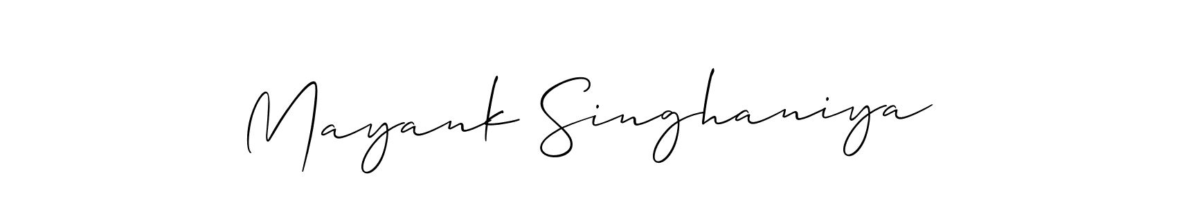 You can use this online signature creator to create a handwritten signature for the name Mayank Singhaniya. This is the best online autograph maker. Mayank Singhaniya signature style 2 images and pictures png