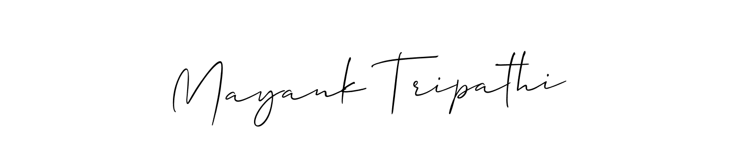 Make a beautiful signature design for name Mayank Tripathi. With this signature (Allison_Script) style, you can create a handwritten signature for free. Mayank Tripathi signature style 2 images and pictures png