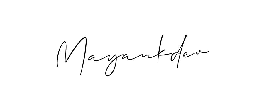 You should practise on your own different ways (Allison_Script) to write your name (Mayankdev) in signature. don't let someone else do it for you. Mayankdev signature style 2 images and pictures png