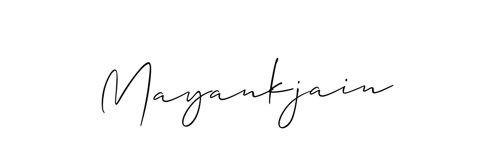It looks lik you need a new signature style for name Mayankjain. Design unique handwritten (Allison_Script) signature with our free signature maker in just a few clicks. Mayankjain signature style 2 images and pictures png