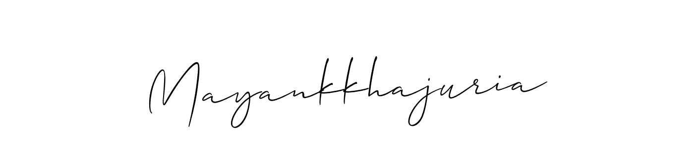 Similarly Allison_Script is the best handwritten signature design. Signature creator online .You can use it as an online autograph creator for name Mayankkhajuria. Mayankkhajuria signature style 2 images and pictures png
