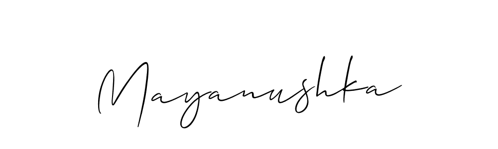 Similarly Allison_Script is the best handwritten signature design. Signature creator online .You can use it as an online autograph creator for name Mayanushka. Mayanushka signature style 2 images and pictures png