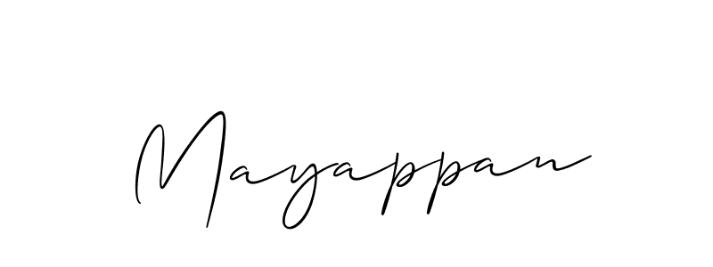Mayappan stylish signature style. Best Handwritten Sign (Allison_Script) for my name. Handwritten Signature Collection Ideas for my name Mayappan. Mayappan signature style 2 images and pictures png