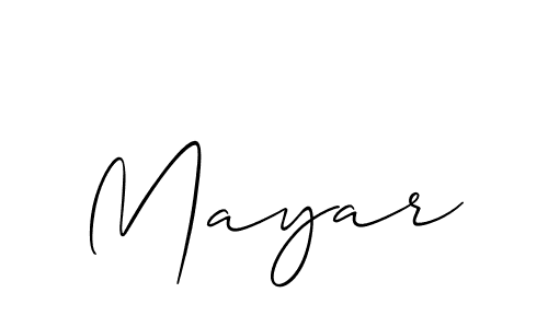 The best way (Allison_Script) to make a short signature is to pick only two or three words in your name. The name Mayar include a total of six letters. For converting this name. Mayar signature style 2 images and pictures png