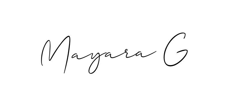 Best and Professional Signature Style for Mayara G. Allison_Script Best Signature Style Collection. Mayara G signature style 2 images and pictures png