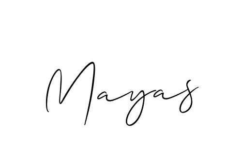 Make a beautiful signature design for name Mayas. Use this online signature maker to create a handwritten signature for free. Mayas signature style 2 images and pictures png