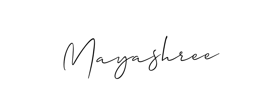 Allison_Script is a professional signature style that is perfect for those who want to add a touch of class to their signature. It is also a great choice for those who want to make their signature more unique. Get Mayashree name to fancy signature for free. Mayashree signature style 2 images and pictures png