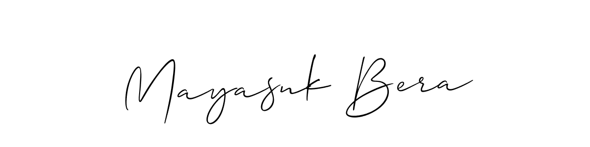 Similarly Allison_Script is the best handwritten signature design. Signature creator online .You can use it as an online autograph creator for name Mayasnk Bera. Mayasnk Bera signature style 2 images and pictures png