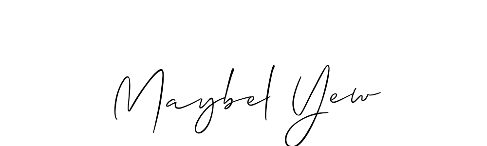 Similarly Allison_Script is the best handwritten signature design. Signature creator online .You can use it as an online autograph creator for name Maybel Yew. Maybel Yew signature style 2 images and pictures png