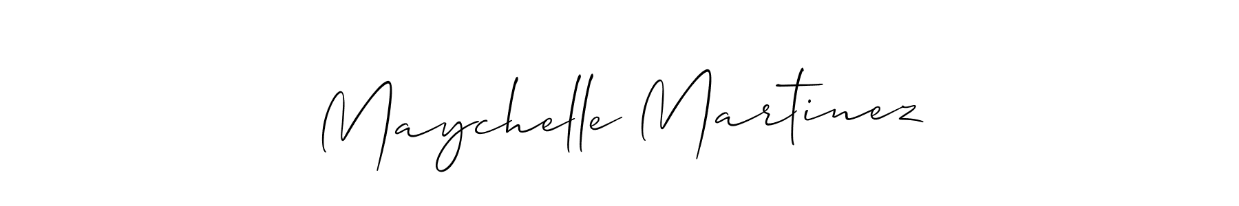 Allison_Script is a professional signature style that is perfect for those who want to add a touch of class to their signature. It is also a great choice for those who want to make their signature more unique. Get Maychelle Martinez name to fancy signature for free. Maychelle Martinez signature style 2 images and pictures png