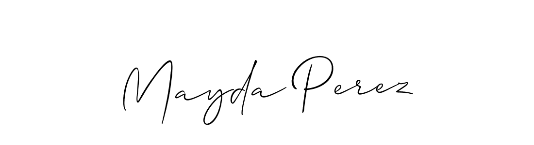How to Draw Mayda Perez signature style? Allison_Script is a latest design signature styles for name Mayda Perez. Mayda Perez signature style 2 images and pictures png