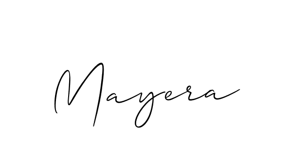 How to make Mayera name signature. Use Allison_Script style for creating short signs online. This is the latest handwritten sign. Mayera signature style 2 images and pictures png