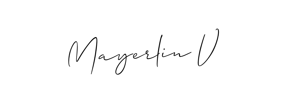 Check out images of Autograph of Mayerlin V name. Actor Mayerlin V Signature Style. Allison_Script is a professional sign style online. Mayerlin V signature style 2 images and pictures png