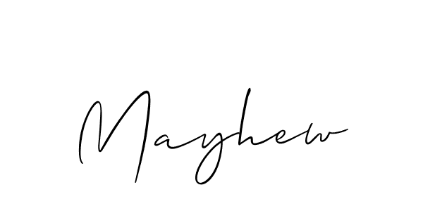 Allison_Script is a professional signature style that is perfect for those who want to add a touch of class to their signature. It is also a great choice for those who want to make their signature more unique. Get Mayhew name to fancy signature for free. Mayhew signature style 2 images and pictures png