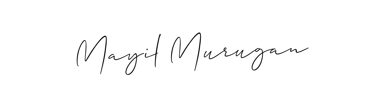 Also we have Mayil Murugan name is the best signature style. Create professional handwritten signature collection using Allison_Script autograph style. Mayil Murugan signature style 2 images and pictures png