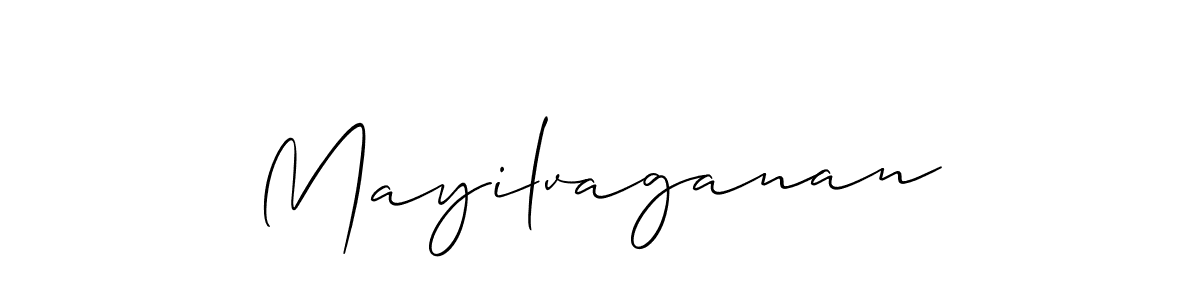 Design your own signature with our free online signature maker. With this signature software, you can create a handwritten (Allison_Script) signature for name Mayilvaganan. Mayilvaganan signature style 2 images and pictures png