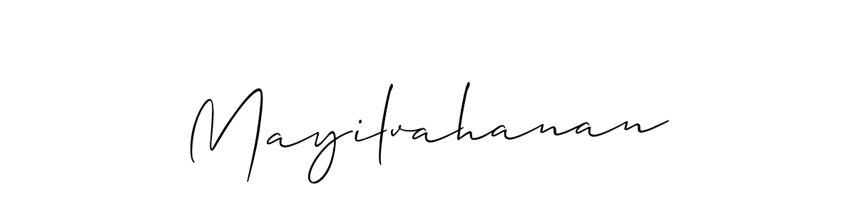 It looks lik you need a new signature style for name Mayilvahanan. Design unique handwritten (Allison_Script) signature with our free signature maker in just a few clicks. Mayilvahanan signature style 2 images and pictures png