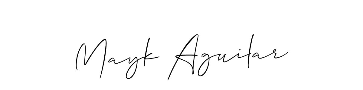 Best and Professional Signature Style for Mayk Aguilar. Allison_Script Best Signature Style Collection. Mayk Aguilar signature style 2 images and pictures png