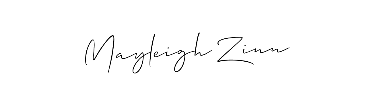 It looks lik you need a new signature style for name Mayleigh Zinn. Design unique handwritten (Allison_Script) signature with our free signature maker in just a few clicks. Mayleigh Zinn signature style 2 images and pictures png