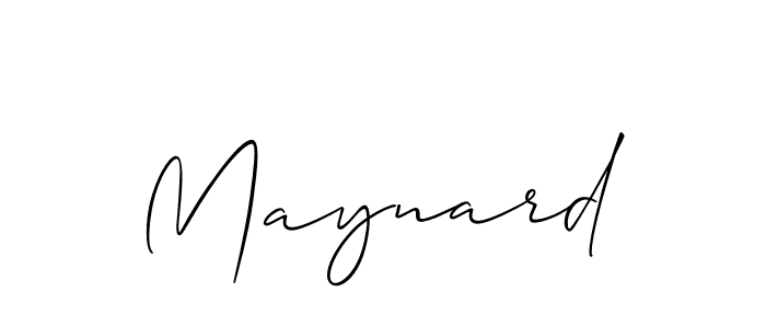 Make a beautiful signature design for name Maynard. With this signature (Allison_Script) style, you can create a handwritten signature for free. Maynard signature style 2 images and pictures png