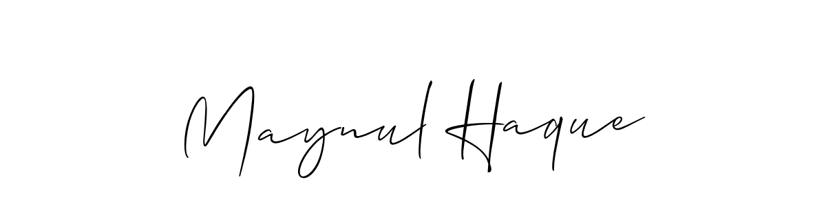 You should practise on your own different ways (Allison_Script) to write your name (Maynul Haque) in signature. don't let someone else do it for you. Maynul Haque signature style 2 images and pictures png