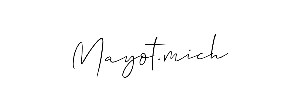 Once you've used our free online signature maker to create your best signature Allison_Script style, it's time to enjoy all of the benefits that Mayot.mich name signing documents. Mayot.mich signature style 2 images and pictures png