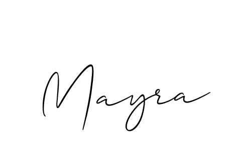 Also we have Mayra name is the best signature style. Create professional handwritten signature collection using Allison_Script autograph style. Mayra signature style 2 images and pictures png