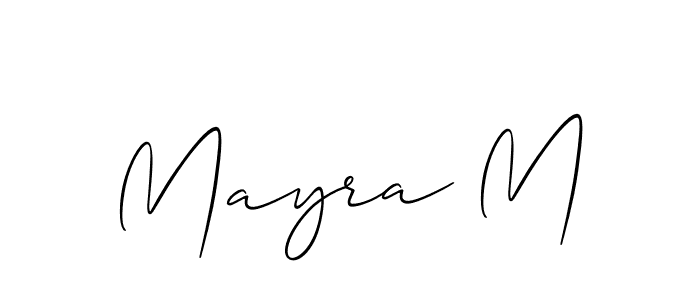 Once you've used our free online signature maker to create your best signature Allison_Script style, it's time to enjoy all of the benefits that Mayra M name signing documents. Mayra M signature style 2 images and pictures png