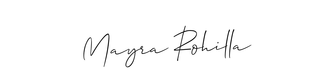 See photos of Mayra Rohilla official signature by Spectra . Check more albums & portfolios. Read reviews & check more about Allison_Script font. Mayra Rohilla signature style 2 images and pictures png