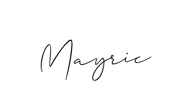 It looks lik you need a new signature style for name Mayric. Design unique handwritten (Allison_Script) signature with our free signature maker in just a few clicks. Mayric signature style 2 images and pictures png