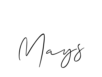 Mays stylish signature style. Best Handwritten Sign (Allison_Script) for my name. Handwritten Signature Collection Ideas for my name Mays. Mays signature style 2 images and pictures png