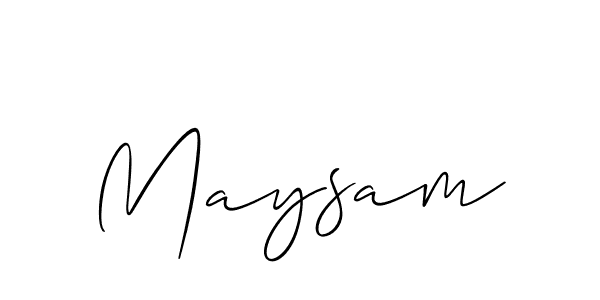 Make a beautiful signature design for name Maysam. With this signature (Allison_Script) style, you can create a handwritten signature for free. Maysam signature style 2 images and pictures png