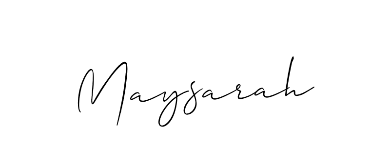 if you are searching for the best signature style for your name Maysarah. so please give up your signature search. here we have designed multiple signature styles  using Allison_Script. Maysarah signature style 2 images and pictures png