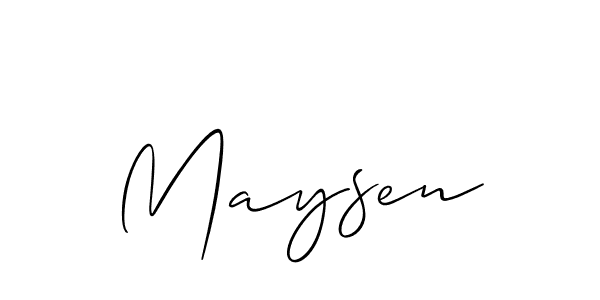 Make a beautiful signature design for name Maysen. Use this online signature maker to create a handwritten signature for free. Maysen signature style 2 images and pictures png