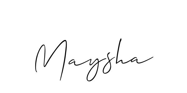 Also You can easily find your signature by using the search form. We will create Maysha name handwritten signature images for you free of cost using Allison_Script sign style. Maysha signature style 2 images and pictures png